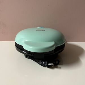 Dash Express Light Aqua Blue Mini Donut Maker NIB